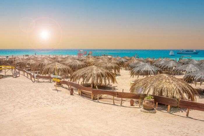 Strand und Meer in Hurghada, Ägypten